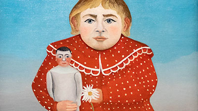Henri Rousseau dit le Douanier - l'enfant à la poupée ( 1904 - 1905 )  Huile sur toile